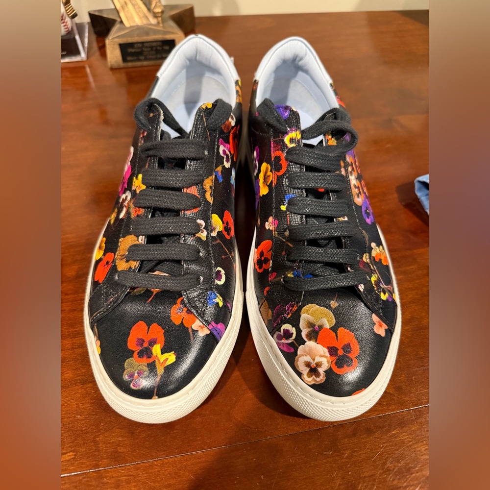 Givenchy Paris Floral Black Sneakers